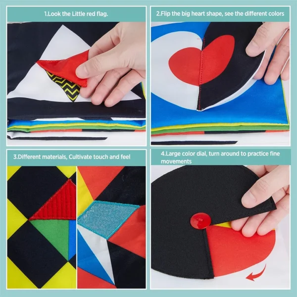 Beiens Visual Quiet Book, a Montessori sensory toy for early childhood development