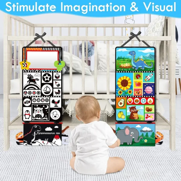 Montessori Tummy Time Mirror by Aboosam for sensory development